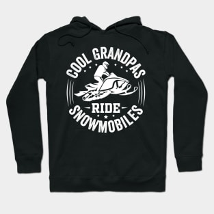 Cool Grandpas Ride Snowmobiles Hoodie